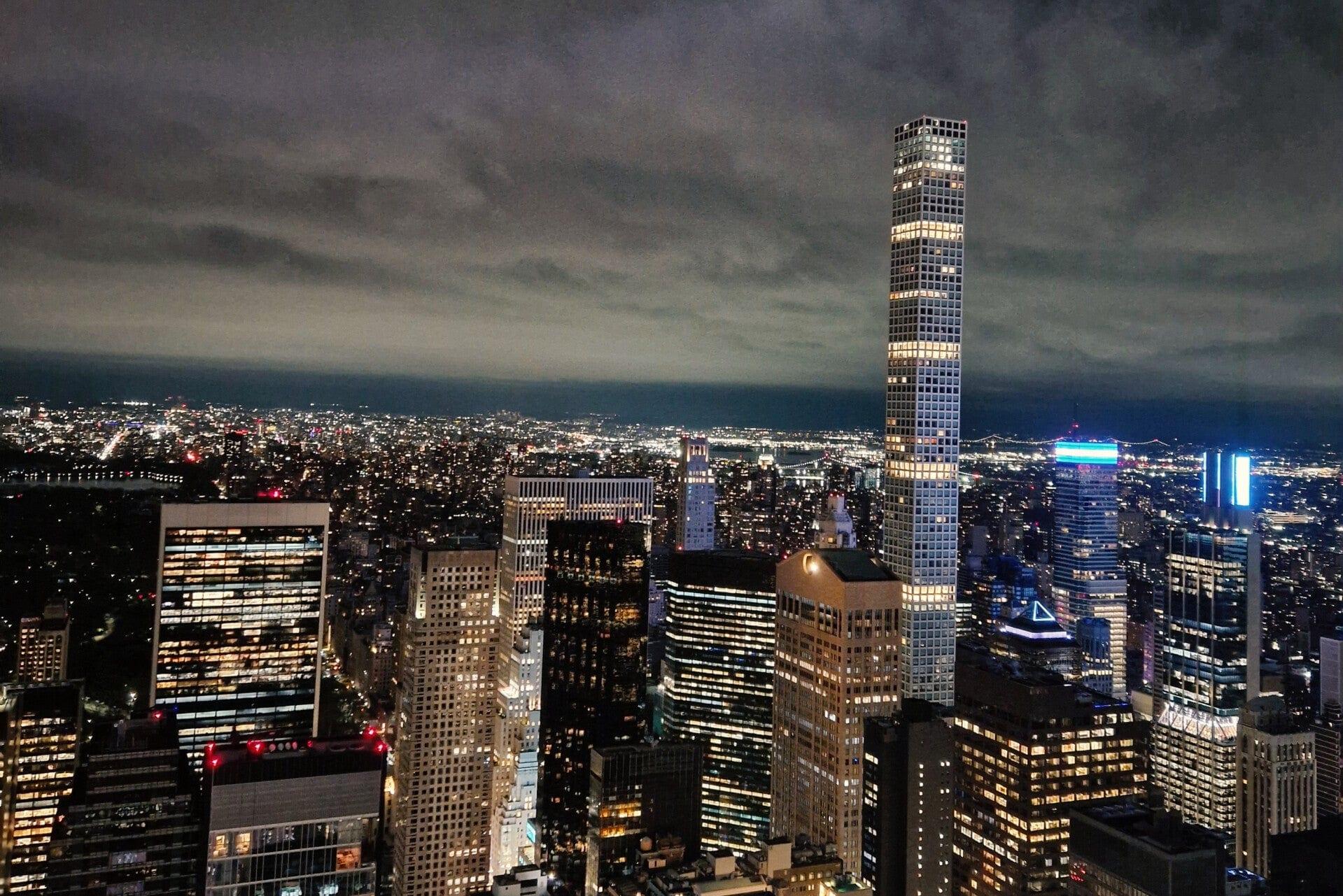 Ausblick vom Top of the Rock bei Nacht